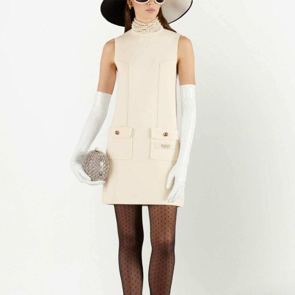 Gucci sleeveless wool dress